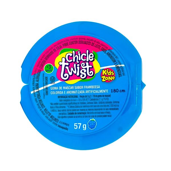 Chiclete Twist Framboesa Kids Zone 57g