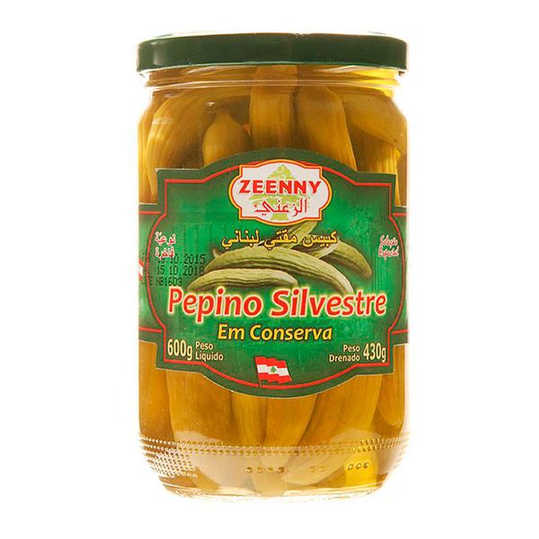 Pepino Silvestre Em Conserva Zeenny 600g
