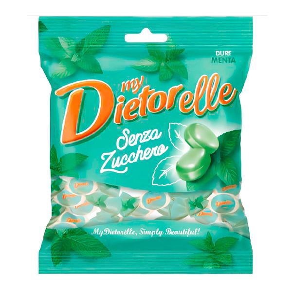 Bala de Menta Vegana Sem Açúcar Dietorelle 70g
