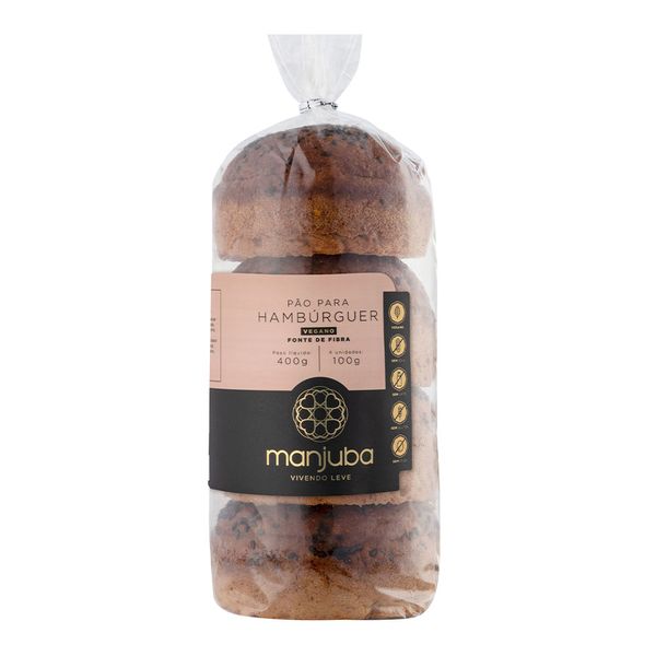 Pão para Hambúrguer Vegano Manjuba 400g