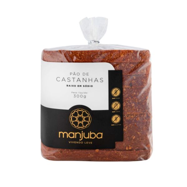 Pão de Castanhas Sem Glúten Manjuba – 300g