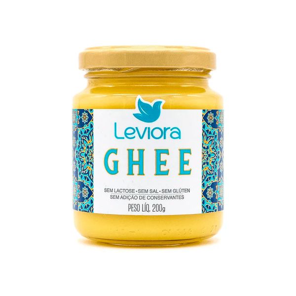 Manteiga Ghee Sem Sal e Sem Glúten Leviora 200g