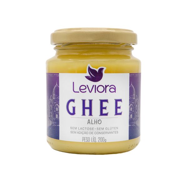 Manteiga Ghee com Alho Sem Lactose Leviora 200g