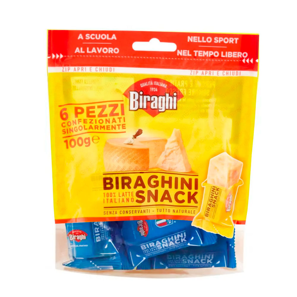 Snack de Queijo Maturado Biraghi 100g
