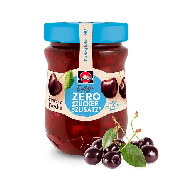 Geleia de Cereja Preta Extra Sem Açúcar Schwartau 280g