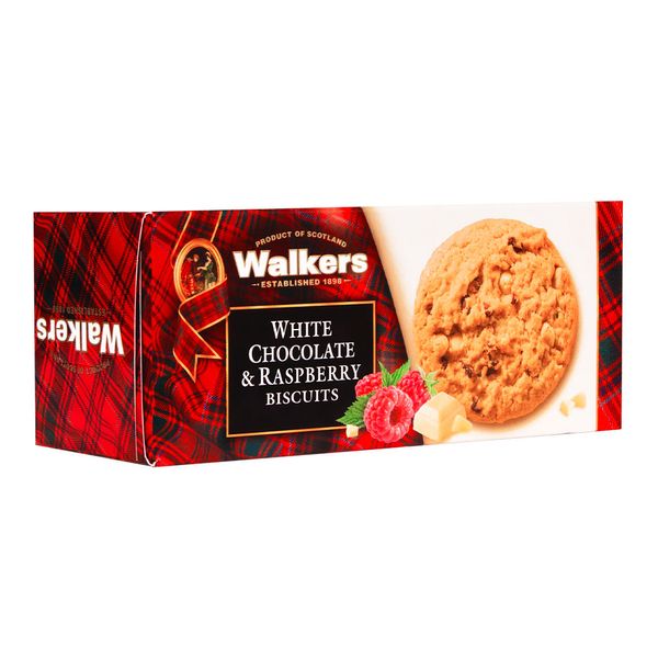 Biscoito com Aveia, Gotas de Chocolate Branco e Framboesa Walkers 150g