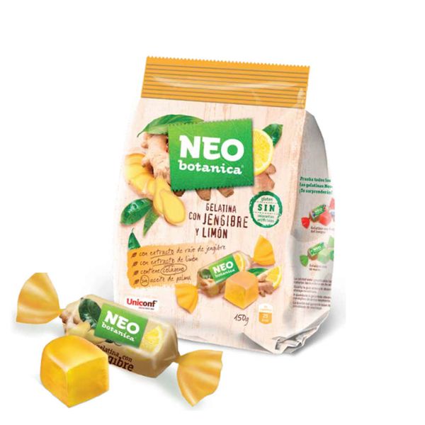 Bala de Gelatina Sabor Gengibre e Limão Neo Botanica 150g