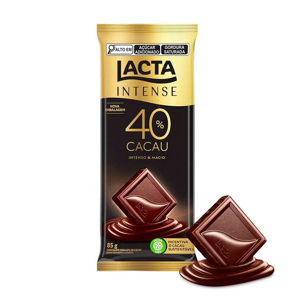 Chocolate 40% Cacau Lacta Intense 85g