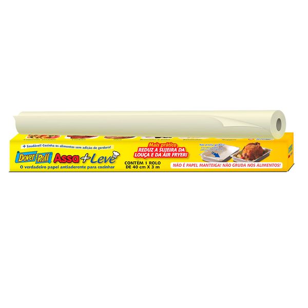 Papel Antiaderente Para Cozinhar Dover Roll 40cm x 3m