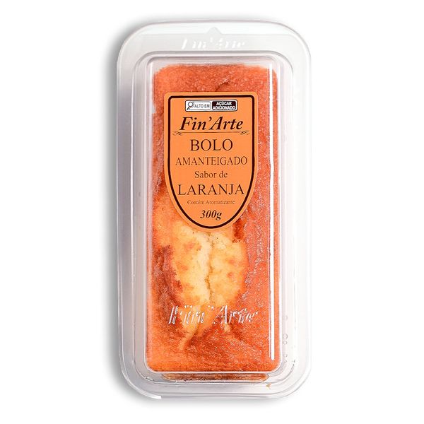 Bolo Amanteigado Sabor Laranja Fin'Arte 300g