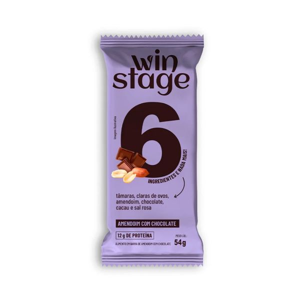 Barra de Proteína Amendoim com Chocolate Winstage – 45g