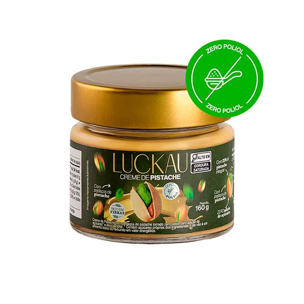 Creme de Pistache Sem Açúcar Luckau 160g