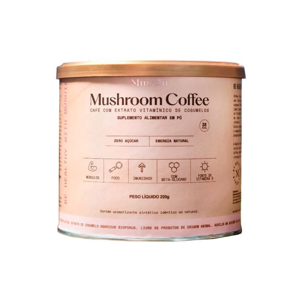 Suplemento Alimentar Mushroom Coffee Zero Açúcar Mushin 220g