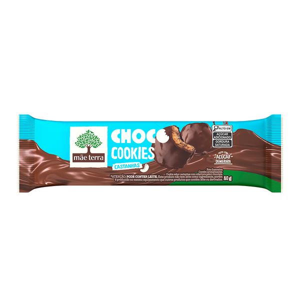 Cookies de Chocolate e Castanhas Orgânico Mãe Terra 80g