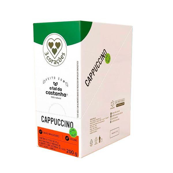 Cappuccino em Sachês Vegano a Tal da Castanha 3 Corações 200g