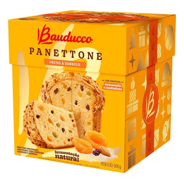 Panettone Frutas e Damasco Bauducco – 500g