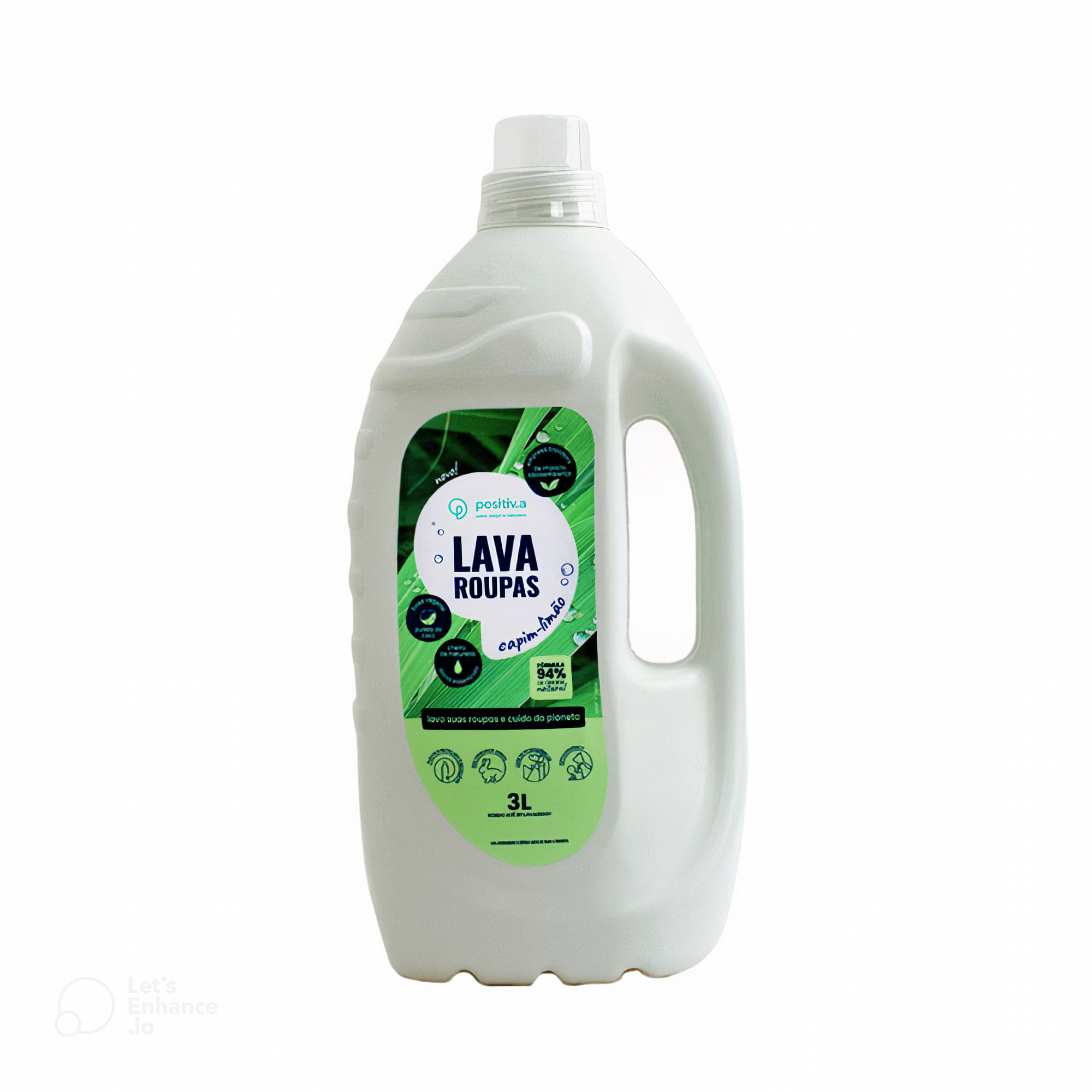 Lava Roupas Líquido Positiv.a Capim Limão - 3L