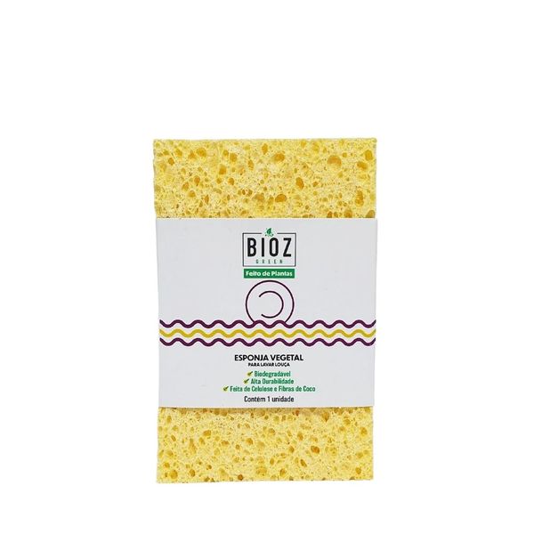 Esponja Lava Louça Vegetal Bioz - Unidade