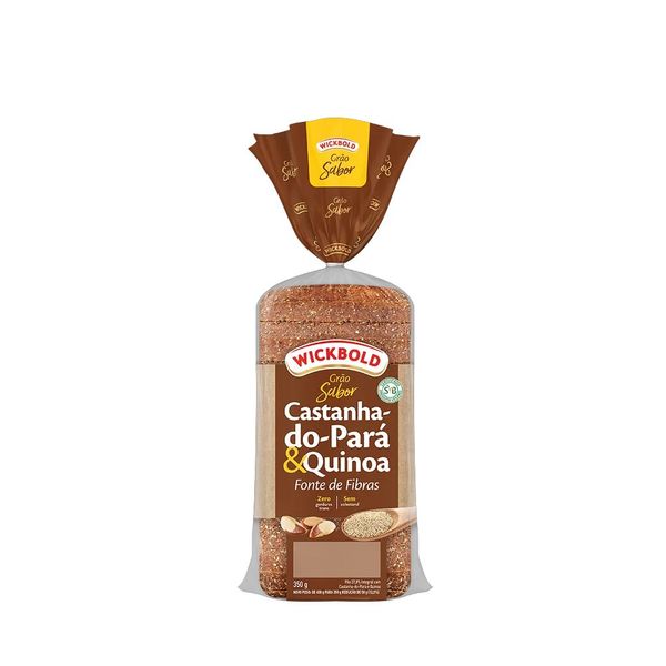 Pão Castanha-do-Pará e Quinua Grão Sabor Wickbold - 350g