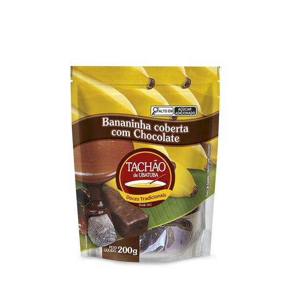 Bananinha Coberta Com Chocolate Tachão 200g