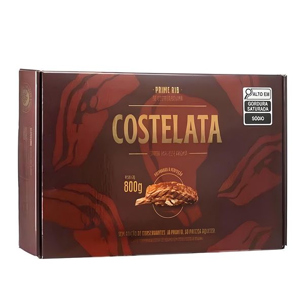 Prime Rib Bovino Cozido Costelata - 800g