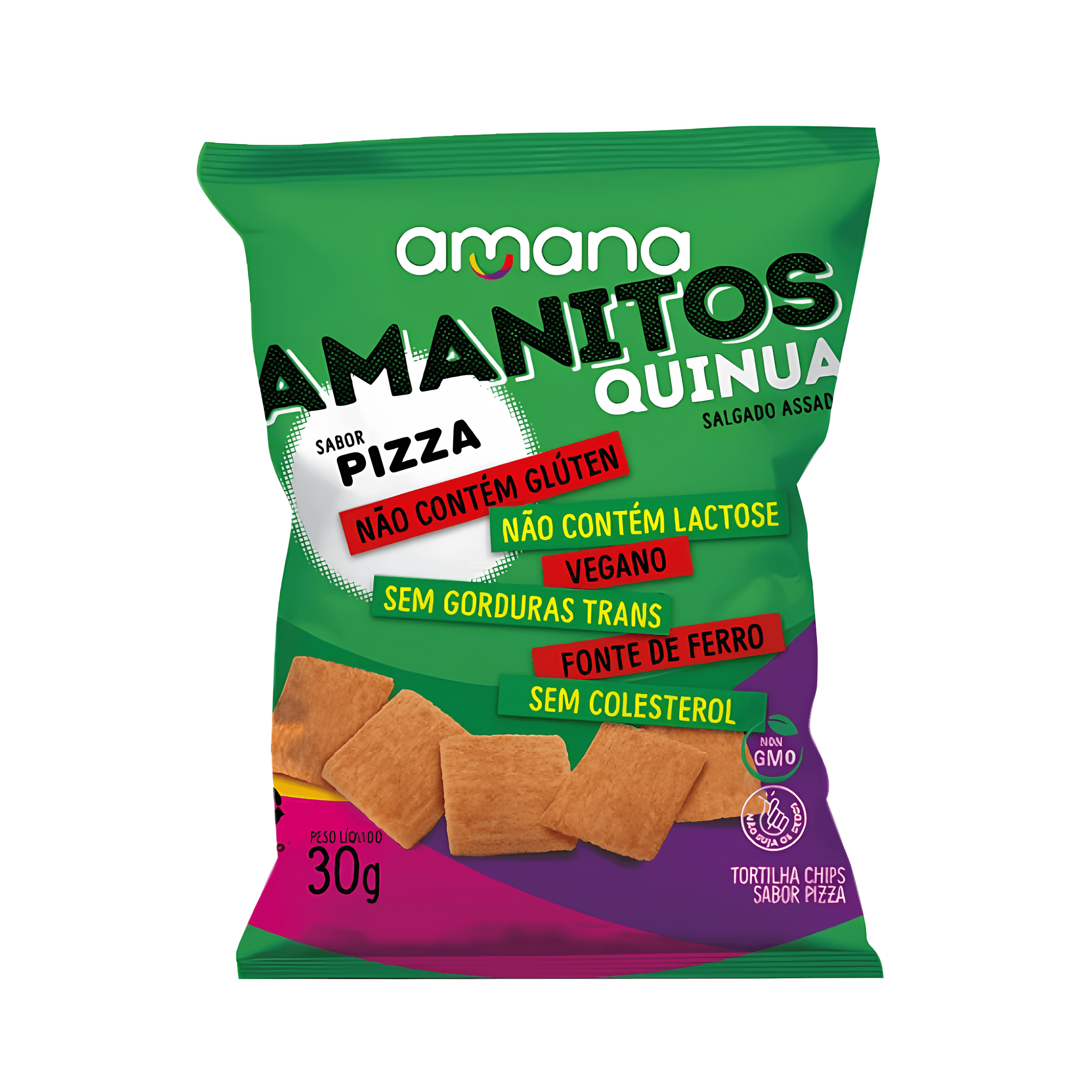 Snack Amanitos Sabor Pizza Sem Glúten - 30g