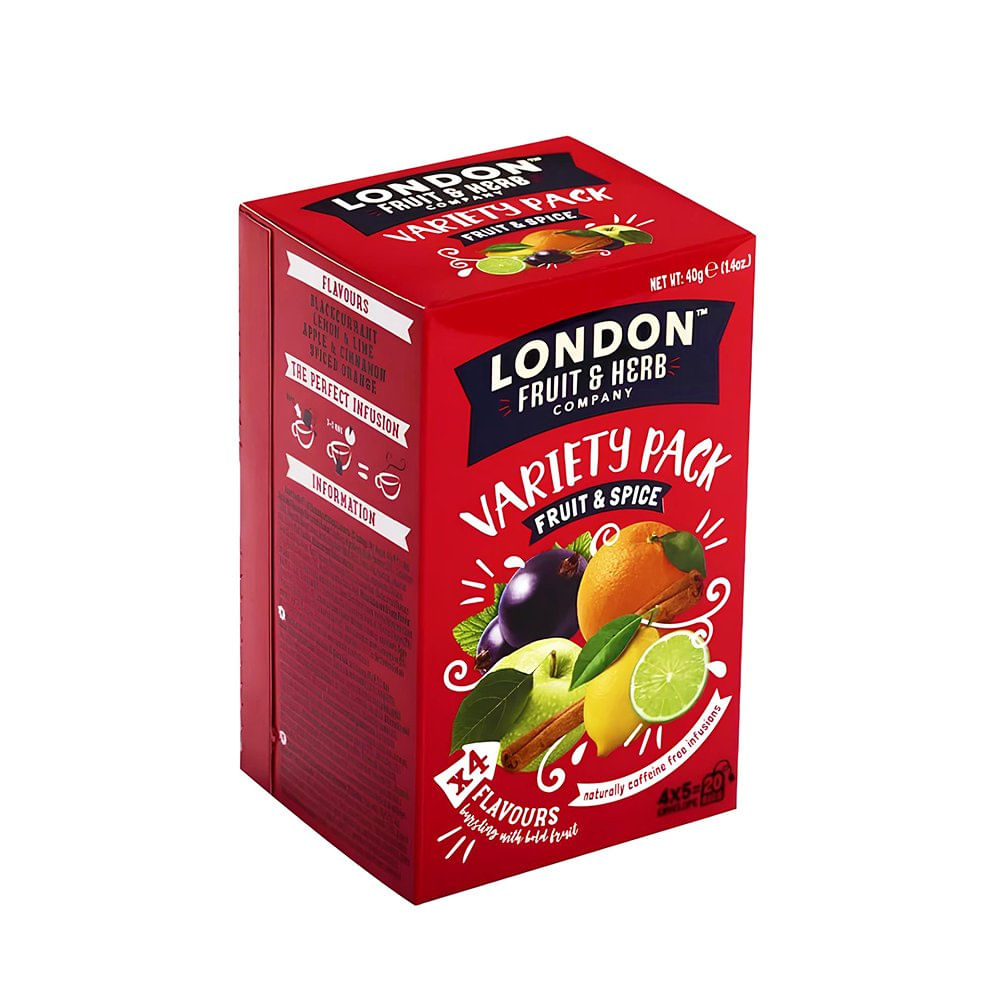 Chá de Frutas Sortidas e Especiarias London Fruit & Herb 20 Sachês