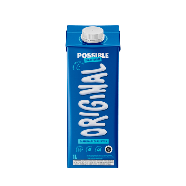 Bebida de Castanha de Caju Sabor Leite Possible - 1L