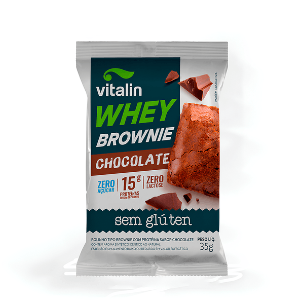 Brownie Whey Vitalin Chocolate Zero - 35g
