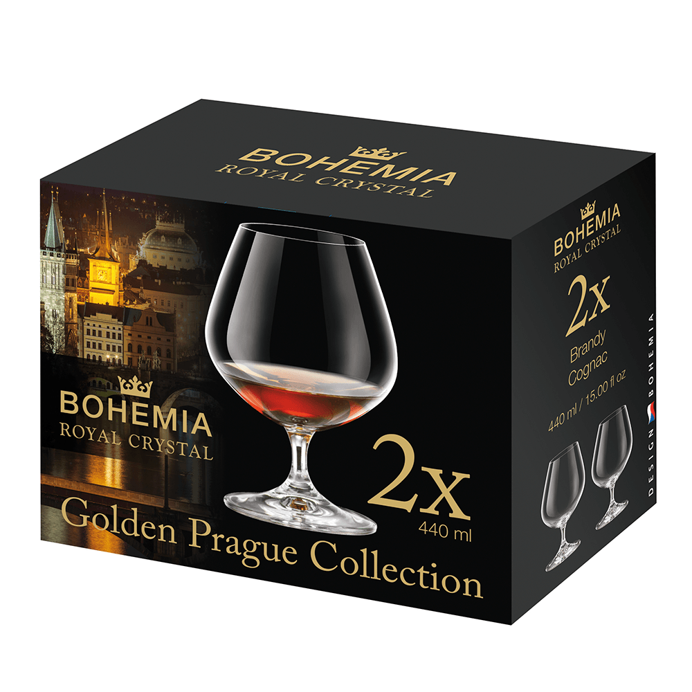 Taça de Cristal para Conhaque Bohemia  - 2 peças