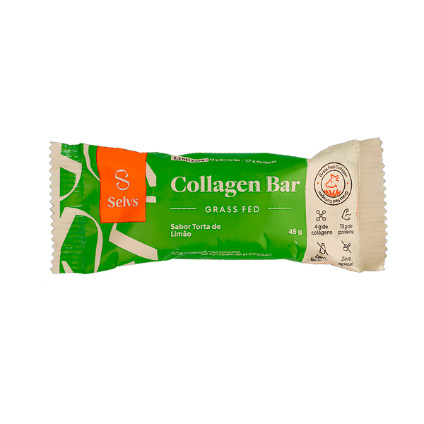 Barra de Proteína Collagen Bar Torta de Limão Selvs - 45g