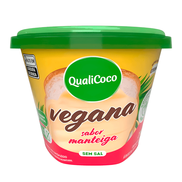 Manteiga de Coco Vegana sem Sal Qualicoco - 200g