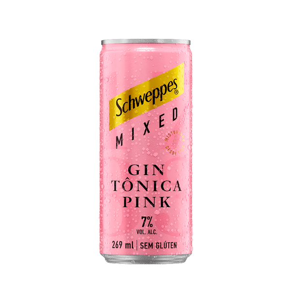 Bebida Schweppes Gin Tônica Pink Sem Glúten - 269ml