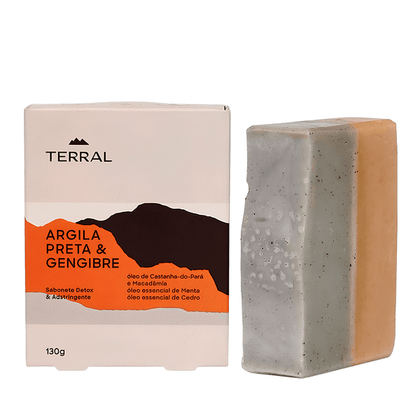 Sabonete Terral Argila Preta e Gengibre - 130g