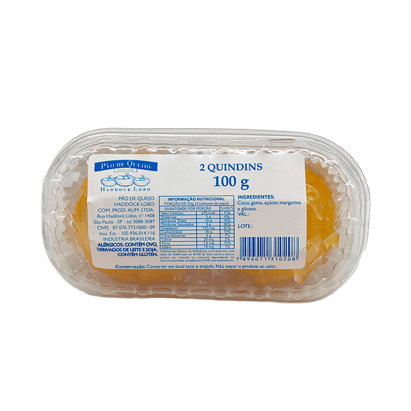 Quindim Pão de Queijo Haddok Lobo C/2und - 100g