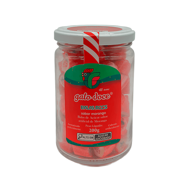 Balas Sortidas Rocs Galo Doce Morango - 200g