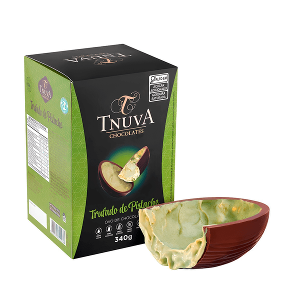 Ovo de Chocolate Trufado de Pistache Tnuva -340g