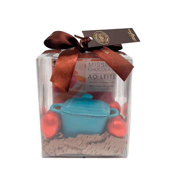 Presente de Páscoa Ovo de Chocolate Agli Agrumi e Chocolates de Laranja - 5 itens